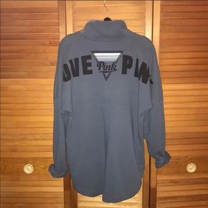 Blue/gray Victoria secret pink sweatshirt